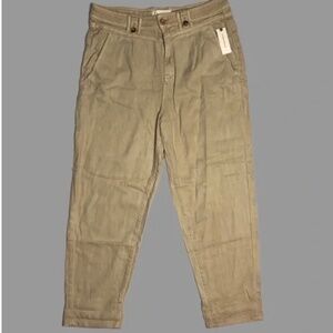 NWOT Anthropologie Utility Trousers Relaxed